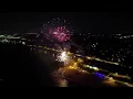 Fireworks at Hamburg Beach 7-27-2024 Freaks On The Beach Party Drone with sound