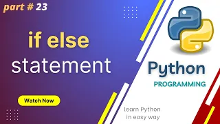 If else Statement in Python Conditional Statements Learn Python in 2022 Part