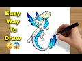 How to draw a Dragon Flying Dragon Drawing lesson - Trick Art 2023