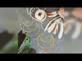 Overview 10 Packs Zhaoyao Moon Shaped Bronze Metal Hoops for Crafts Dream Catcher Ring Metal R