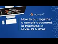 How to View a Document in PrizmDoc with Node js