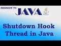 Java - Shutdown Hook Thread in Java