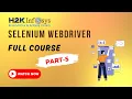 Selenium Web-driver Online Training Hash Table in Java Part-5