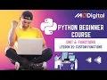 Casharka 35aad Custom Functions Barashada Aasaaska Python