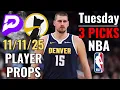 PRIZEPICKS UNDERDOG NBA TUESDAY BEST PLAYER PROPS TODAY with DIMERS