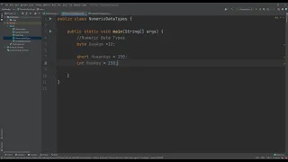 Java Basics Java Numeric Data Types
