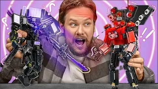 Criamos os 3 MAIORES Titãs Skibidi: Titã Speakerman, Cameraman e Homem TV de LEGO! 🤖🦾