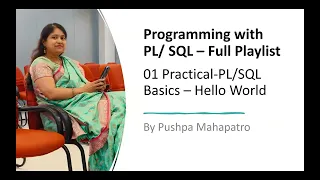 01 Practical PLSQL Basics - Hello World