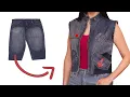 Lagu How to sew a fashionable vest out of old jeans easily!