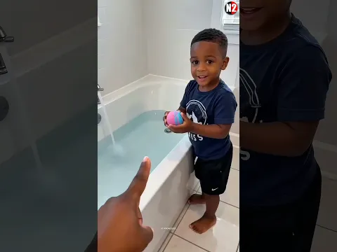 These balls become colourful foam in water!