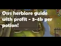 Osrs herblore guide with profit - 3-4k per potion