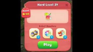 Level 29 Hard in 14 Moves Gardenscapes