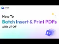 Batch Insert and Print PDFs for Work Easy PDF Management