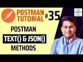 Postman Tutorial - Postman TEXT and JSON Methods