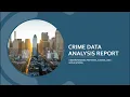 Crime Data Analysis Report using Python Python Data Analysis End-To-End Data Analysis Project