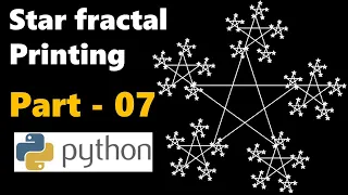 Star fractal printing pattern using Turtle Graphic in Python - Part 07