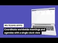 World Time Pro App for Microsoft Teams Coordinate meetings across time zones with a world clock