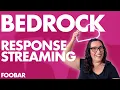 Stream responses back from Bedrock using Lambda Response Streaming