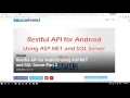 How to Connect SQL Server Database to Android App using JSON