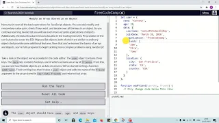 Tutorial 20 - modify an array stored in object