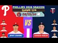 Philadelphia Phillies Minnesota Twins LIVE 3D Mode Radio-Style Play-by-Play
