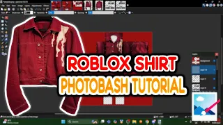 EASY ROBLOX SHIRT - PHOTOBASH TUTORIAL paint net