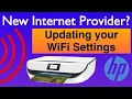 New Router or WiFi password Changing updating the WiFi on your HP Printer
