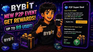 💎 ByBit and their new P2P event where you can get up to 99 USDT for free!