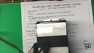 NTC inrush current limiter