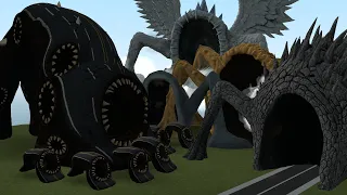 NEW ROAD EATER PHASE 2 VS LAND EATER AND ALL SEA EATER MONSTERS In Garry's Mod!