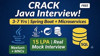 Developer Mock Interview 3 7 Years Experience Java 8 Spring Boot Microservices SQL Git
