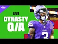Dynasty Fantasy Football Live Startup Drafts Trades News Rookie Questions Answered