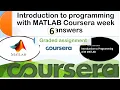 Coursera Introduction to programming with Matlab Week6 Graded Assignment All About ECE