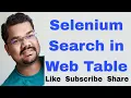 Selenium How To Search in Scrollable Web Table Handle Scroll Down WebTable in Selenium Webdriver