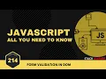 214 Form Validation in DOM in Javascript JS All You Need To Know JS Bangla Tutorials