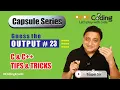 Tricky Output Tips Tricks of C C Campus Technical Placements Tips OSOPCoding