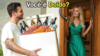 Pedindo P/ Fazer um Churrasco na Casa de Milionários