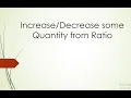 Increase 20 in ratio 3 2 Decrease 32 in ratio 3 4 II O level Math D 4024 Question