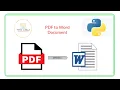 Convert PDFs to Word Documents Easily with Python Step-by-Step Tutorial
