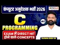 Computer Anudeshak Exam 2026 C Programming Class 6 Direct Hit Concepts for Competitive Exams