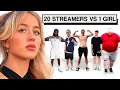 20 STREAMERS VS 1 WOMAN