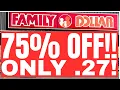 NEW CLEARANCE FAMILY DOLLAR