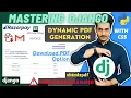 Dynamic PDF Generation in Django Export Data from Database to PDF Tax Invoice PDF Mail PDF