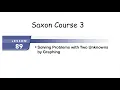Saxon Math Course 3 Lesson 89