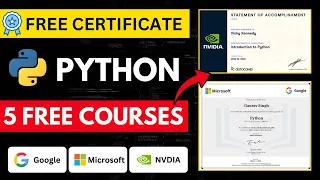 5 FREE Python Courses with Certificates Learn Python for FREE in 2025