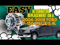 How To Easily Replace the Alternator on a 2004-2008 Ford F-150 4 6L or 5 4L