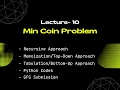Lec 10 - Min Coin Problem Dynamic Programming Python GFG