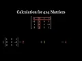 Determinant Calculation 4x4