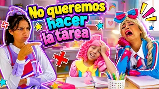 NO QUEREMOS HACER TAREA | Ángela nos REGAÑA  | Franchesca y sus amigos 