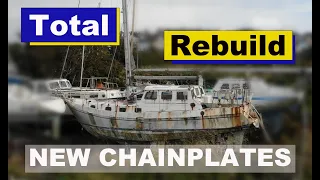 #92 – Welding in CHAIN PLATES!!!! And cutting out under the bridge deck